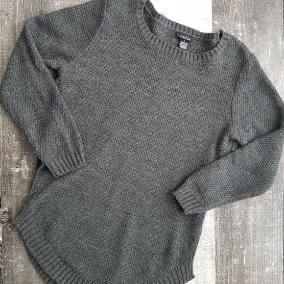 Rue 21 | Chunky Grey Oversized Sweater - Picture 5 of 8